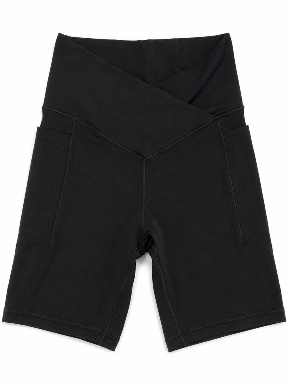 American Eagle Offline by Aerie High-Rise Black V-Waist Bike Shorts small